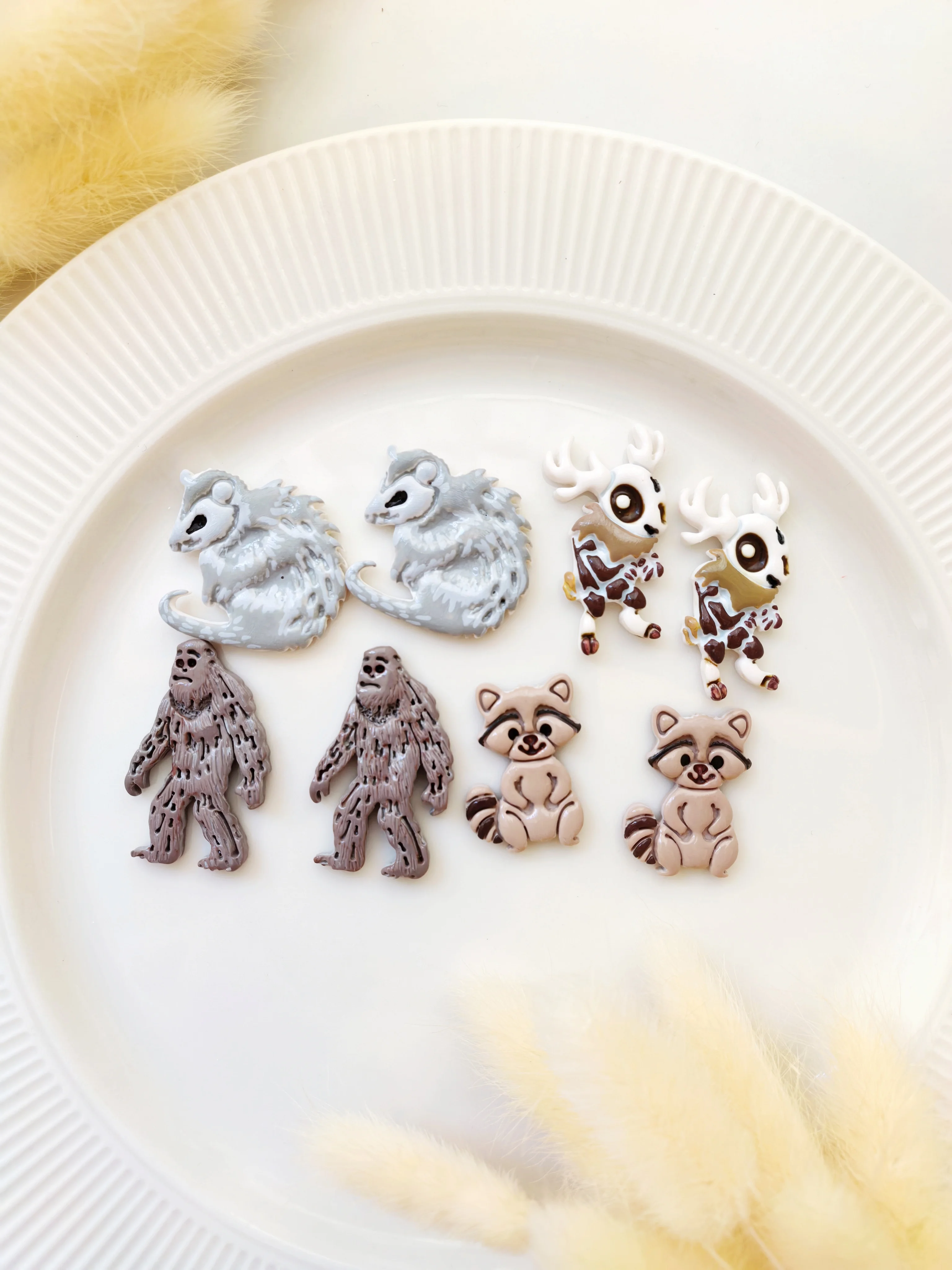 Wild Animal Creature Soft Ceramic Earring Mold Polymer Clay Cutter DIY Handmade Jewelry Pendant Quick Modeling Cutting Tool