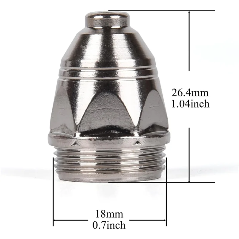 ABHZ-25PCS P80 المواد الاستهلاكية البلازما، P80 البلازما القاطع الشعلة أطقم أقطاب كهربائية نصائح الكؤوس #5