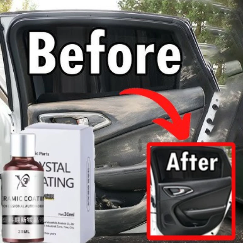 

Crystal Shine Автомобильный воск 30 мл Средство для восстановления салона автомобиля Спрей для чистки салона автомобиля Средство для покрытия автомобиля для приборной панели
