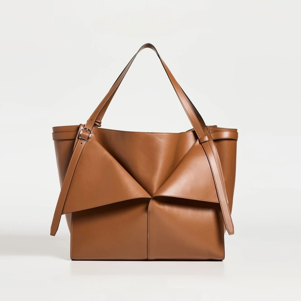 

Новая сумка-тоут большой вместимости, простая европейская и американская сумка-ведро, женская сумка через плечо на одно плечо.