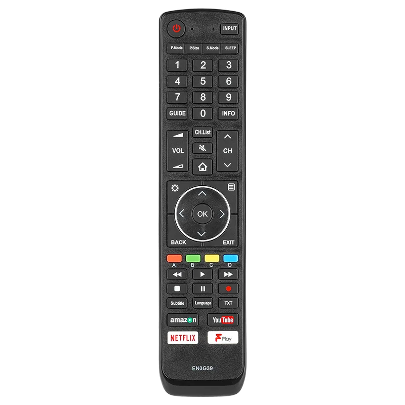 

EN3G39 Remote Control Compatible with Hisense TV Remote EN3B39 EN3D39 EN3H39 EN3AA39H H45N5750 H75N6800