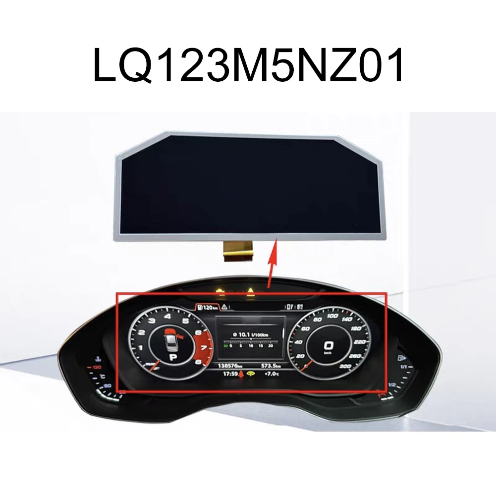 

Sliver Abs OEM Number LQ123M5NZ01 12.3inch Replacement Dashboard Display Screen For Q7 Q8 Q5 Q3 For A6 Accessories