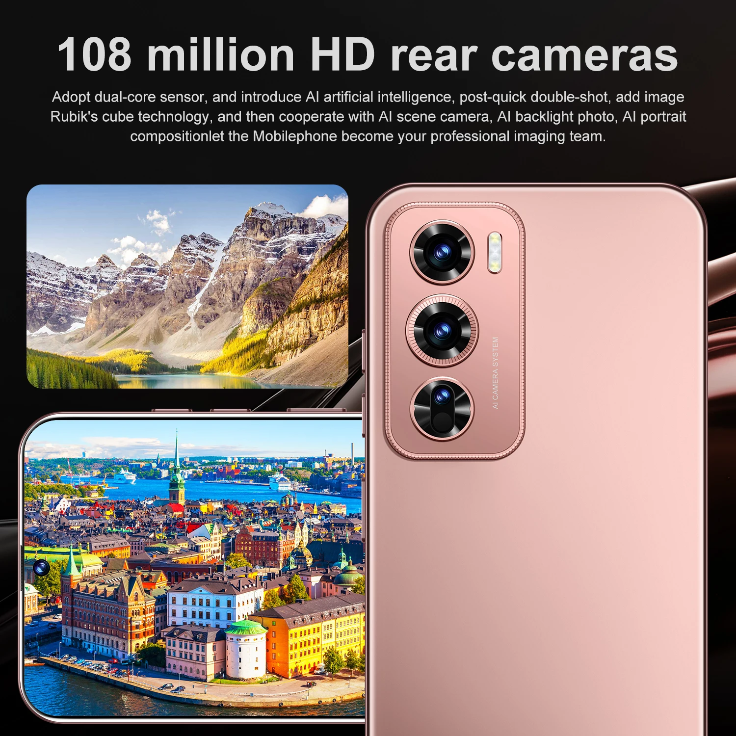 Global Version Smartphone Android,7.2'',12GB RAM 512GB ROM,Dual SIM,Mobile phones,Google Play Store,78+108MP,7800mAh