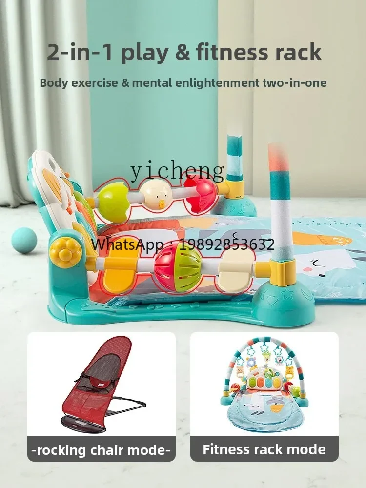 AH Klavier-Gymnastikständer für Neugeborene, multifunktionales Baby-Spielzeug, springender Stuhl, liegender Koax