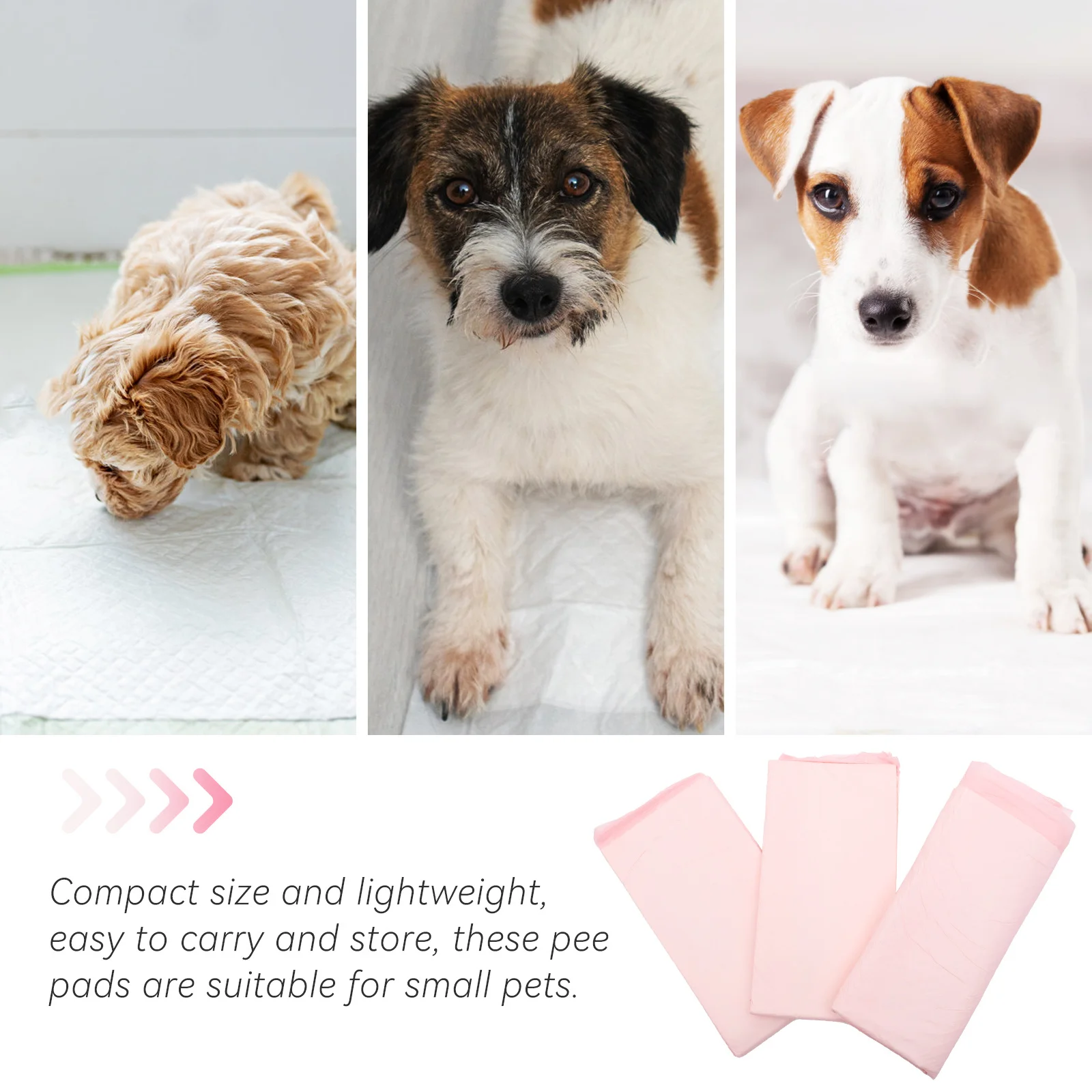 

25pcs Pet Training Disposable Puppy Pee Pads For Small Dogs Cats Rabbit High Absorbency Non-Woven Pet Supplies Dog Pads