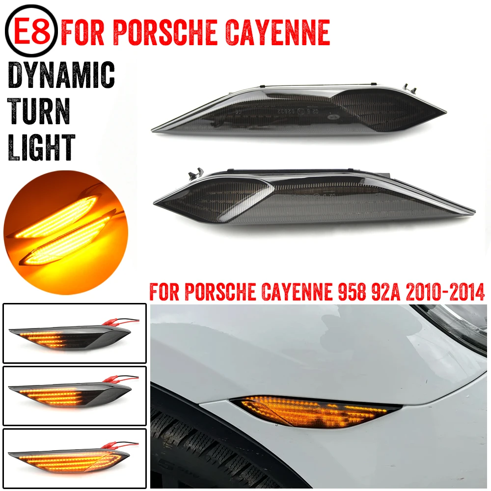 PO2555102 95863107200 LED Dynamic Side Fender Marker Light Turn Signal Light For Porsche Cayenne 958 （92A）