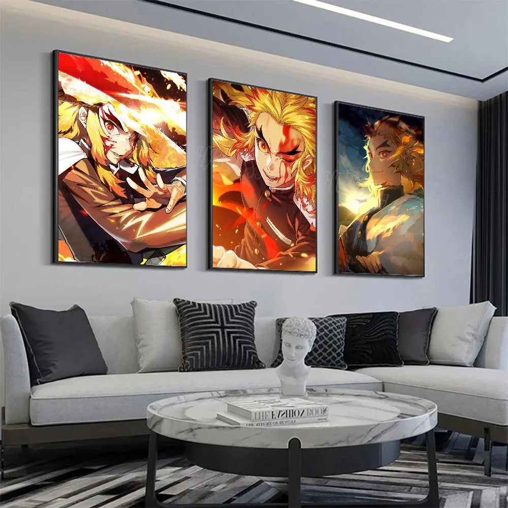 K-Kyojuro Rengoku Poster HD Posters Home Room Bar Cafe Decor Art Wall Painting Picture