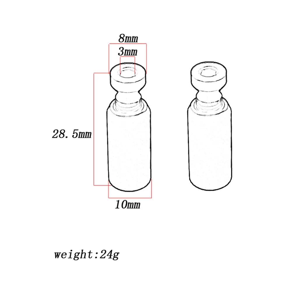 

2pcs Electric Guitar Tremolo Bridge Studs Anchors Elevating Adjustment Screw Golden Hardware For Guitar Bass Replacement Parts