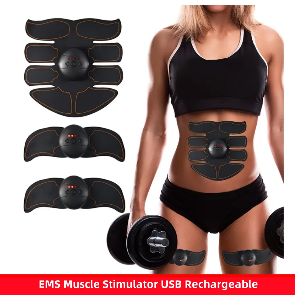 

Wireless Abdominal Trainer Body Slimming Massager for The Muscles Exercise USB Charging Household Men Women Fitness Trainer