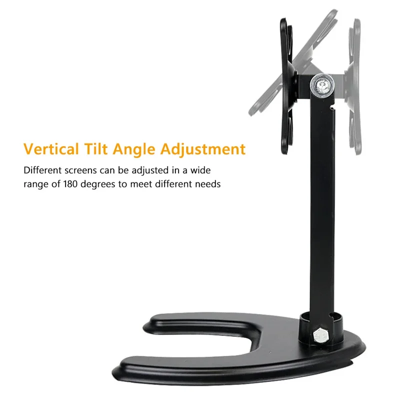 Portable Monitor Stand 14-29 inch Universal Rotating Foldable Desktop PC Display Base Bracket Adjustable Monitor Holder Support