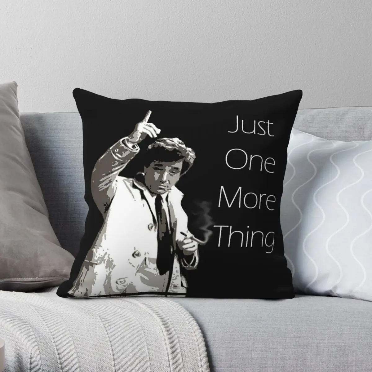 Lieutenant Columbo Peter Faulk Pillowcase Polyester Linen Velvet Creative Zip Decor Sofa Cushion Cover