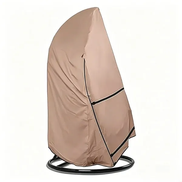 Outdoor Egg Swing Chair Cover, Heavy-Duty Waterproof Anti-UV Hanging Egg Chair Protector, Dustproof Egg Lounge Chair Cover with