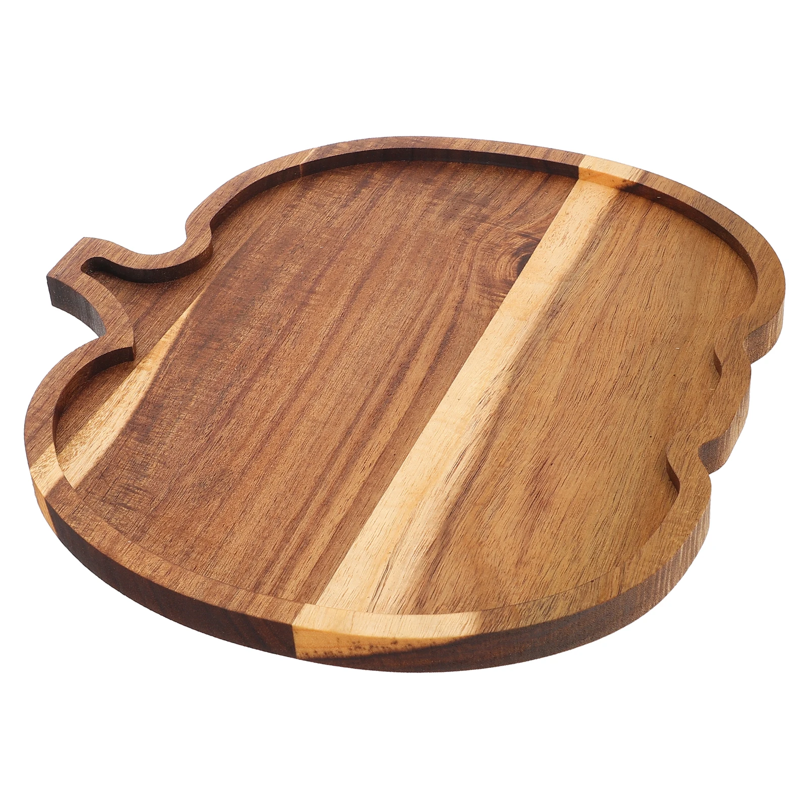 

Wooden Pumpkin Dish Natural Grain For Thanksgiving Halloween Snack Dessert Platter Charcuterie Board Appetizer Tray