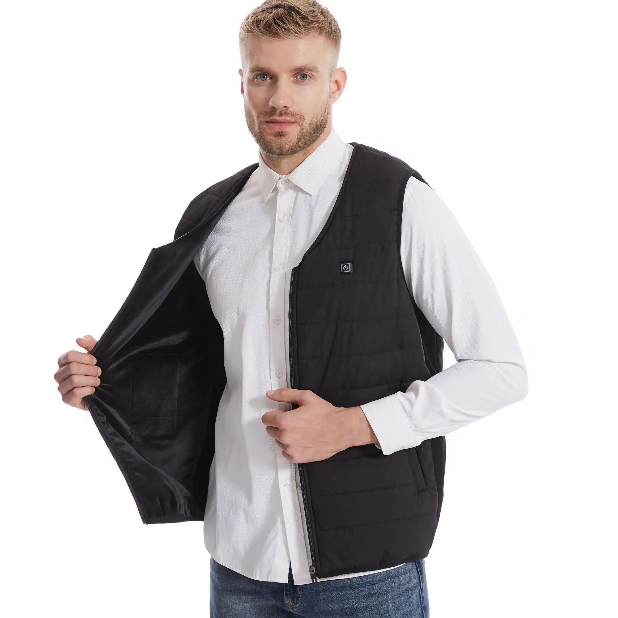 

Men's Smart Graphene Electric Heated Vest for Winter Outdoor Sports - Temperature Control & Warmth