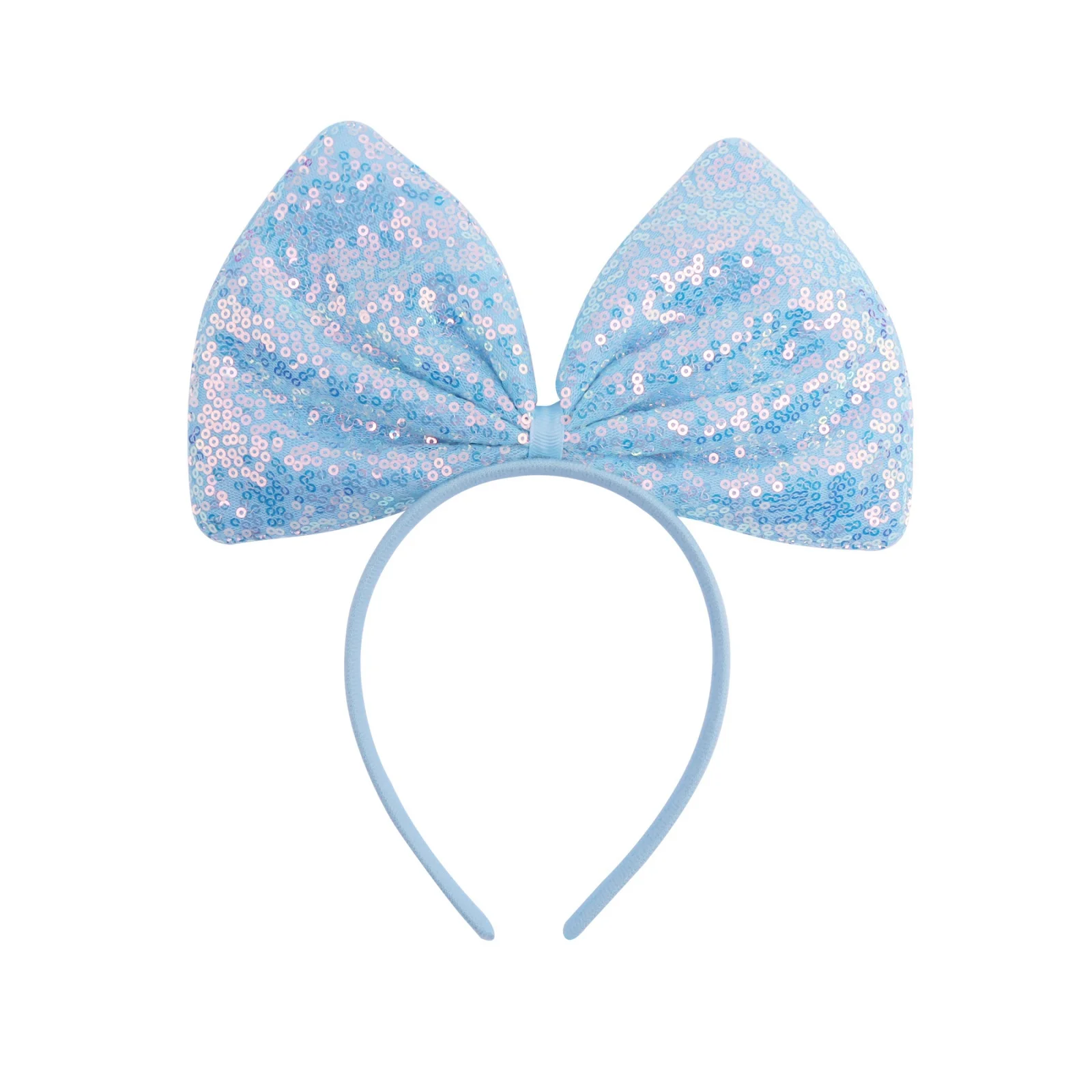 1 Stück Pferdeschleifen-Stirnbänder-Set, 6 Stück Bunte Glitzernde Haarbänder, Niedliche Kopfaccessoires für Mädchen, Perfekt für Partys & Verkleidungen – Detail 4