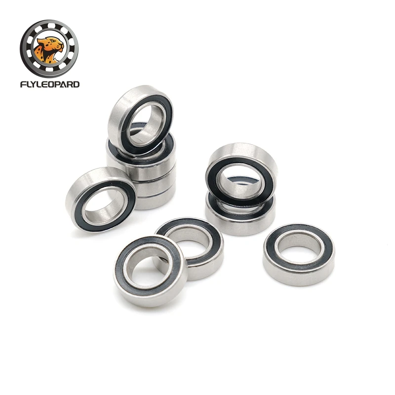 

10PCS SMR148RS 8X14X4 mm Stainless Bearing ABEC-7 Miniature RC Motor SMR148-2RS Ball Bearings SMR148 RS 2RS Black Seal