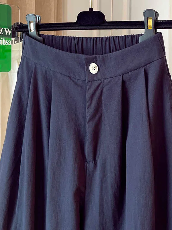 Slim taille haute pantalon à jambes larges été nouveauté mince décontracté ample petite taille chanvre femmes Faion trajet Sle Version coréenne