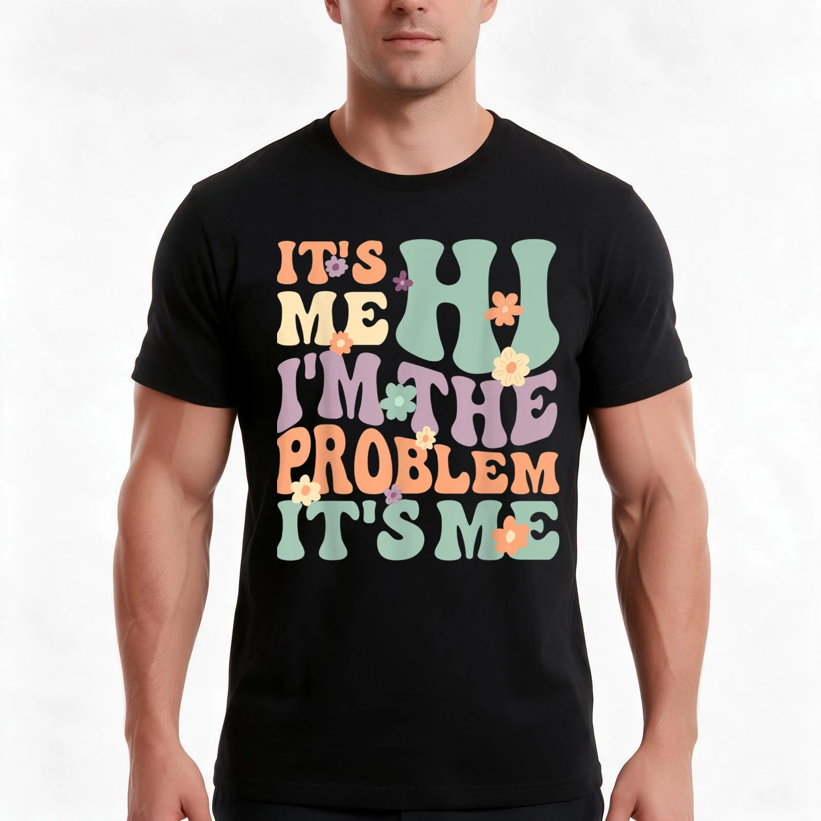 Its Me Hi I'm the Problem Its Me T-Shirt Summer Casual Cotton Tee Oversized Streetwear Tops Vintage Graphic Print