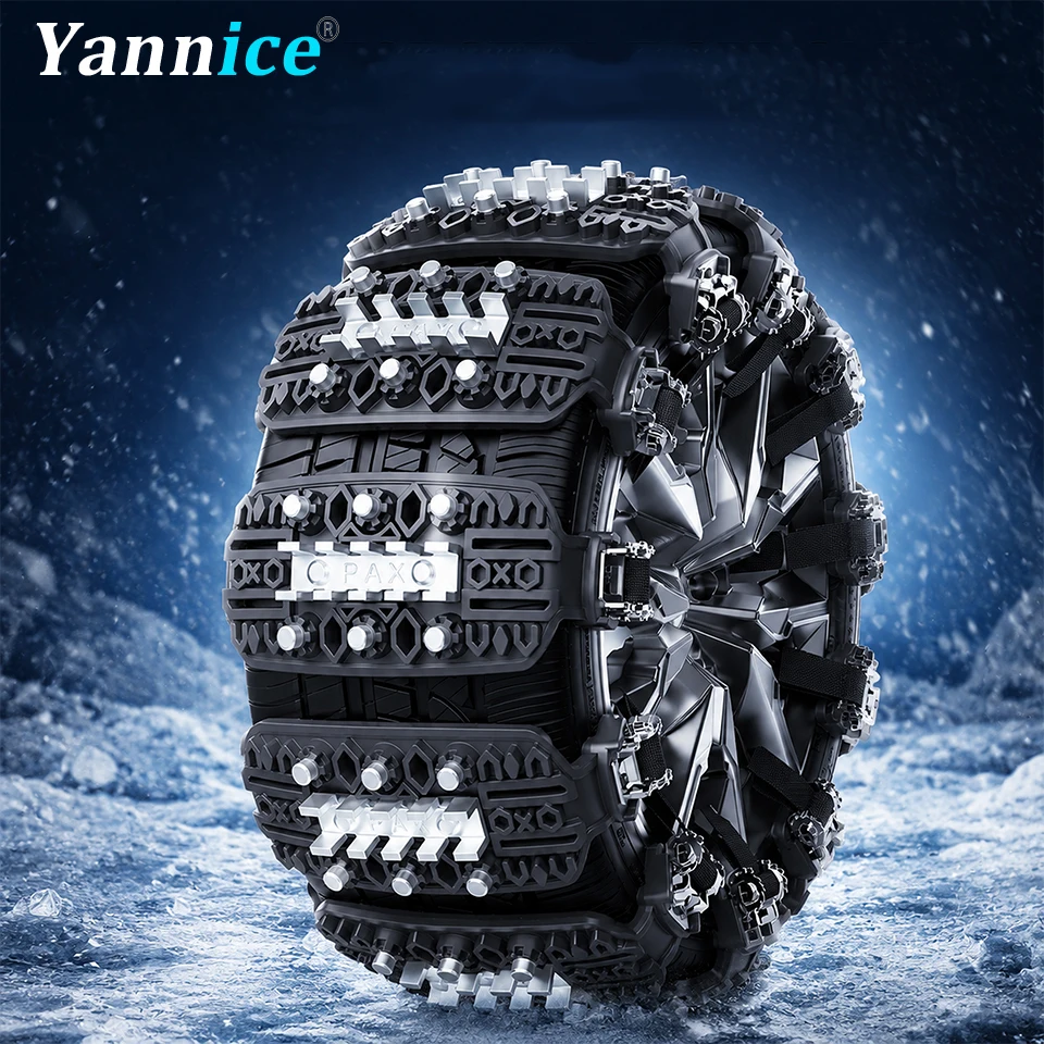 Universal Car Tire Snow Chains Winter Emergency Anti‑Slip Traction Chains  Ice Mud Driving Wheel Safety Accessories for Car