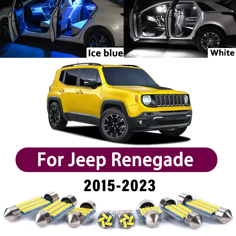 

New Canbus Interior Reading Dome Vanity Light Kit For Jeep Renegade 2015-2023 Premium Easy Install Mirror Reading Safer Lights