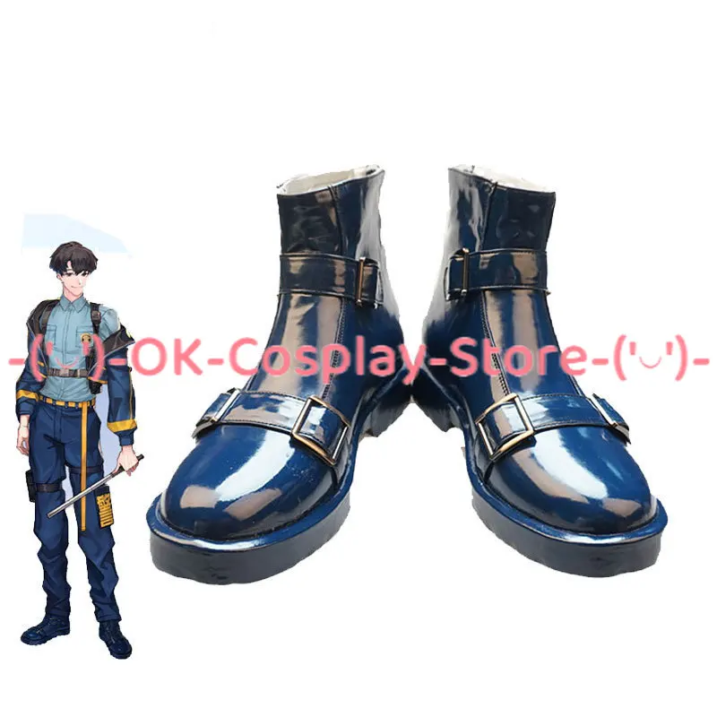 

Game Paradox LUCK Hancho Cosplay Shoes PU Leather Shoes Cosplay Prop Halloween Boot Custom Made