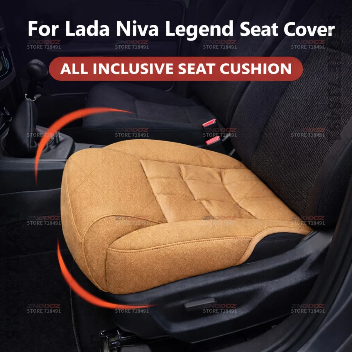 Car Seat Leg Support Extension Seat Cover Memory Foam Extender Cushion Interior Accessories For Lada Niva Legend