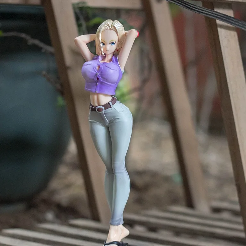 دراغون بول 2D أنيمي موديل أندرويد رقم. 18 تمثال كيكي جيرل بوبو مارانكي هدية العودة إلى المدرسة ألعاب أنيمي #2