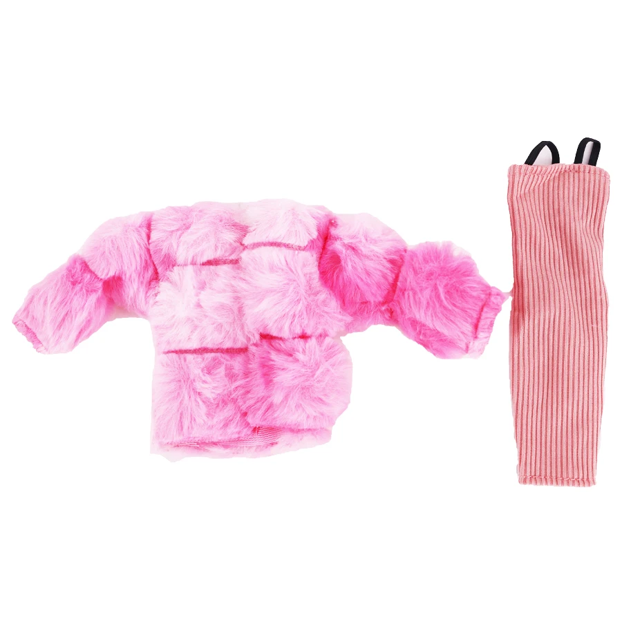Suitable for 11inch Doll Clothes, Fashionable 30cm Doll Plush Vest Jacket Doll Clothes