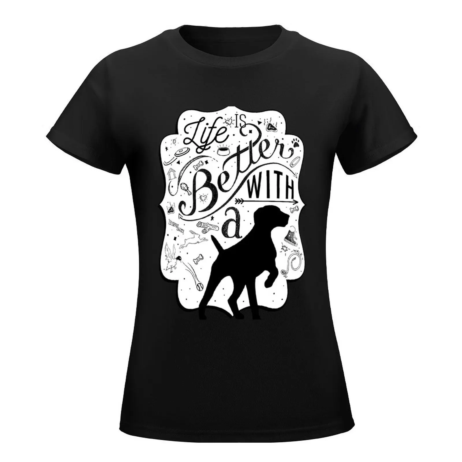 German Shorthaired Pointer T-Shirt quick-drying customs summer top plain t shirts for Women