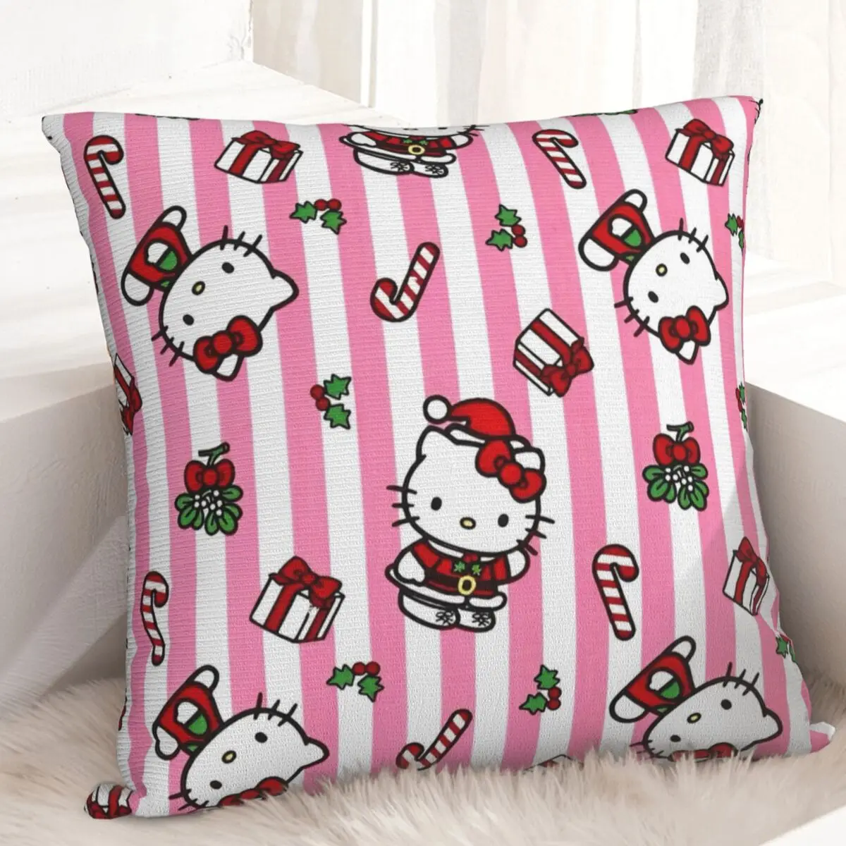 

Pillow Case Hello Kitty Pattern Cartoon Soft Pillow Cover Cute Fun Cushion Cover Pattern Pillowcases For Sofa Bedroom Home Decor
