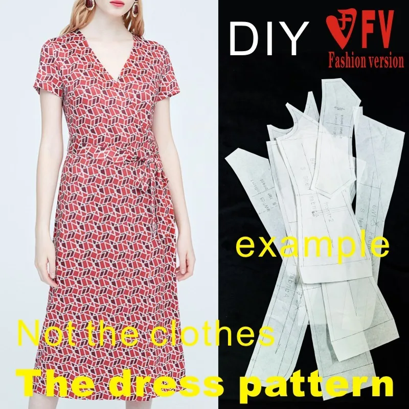 Matcha skirt sewing pattern female soil short-sleeved side zipper dress clothing cutting drawings BLQ-432