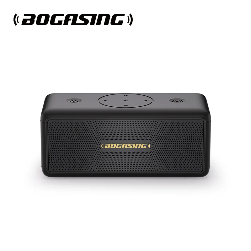 BOGASING M5 Bluetooth Speaker, 40W Punchy Bass, 360° Surround Sound, IPX7 Waterproof, 30H Playtime, EQ, AUX, USB, for Camping