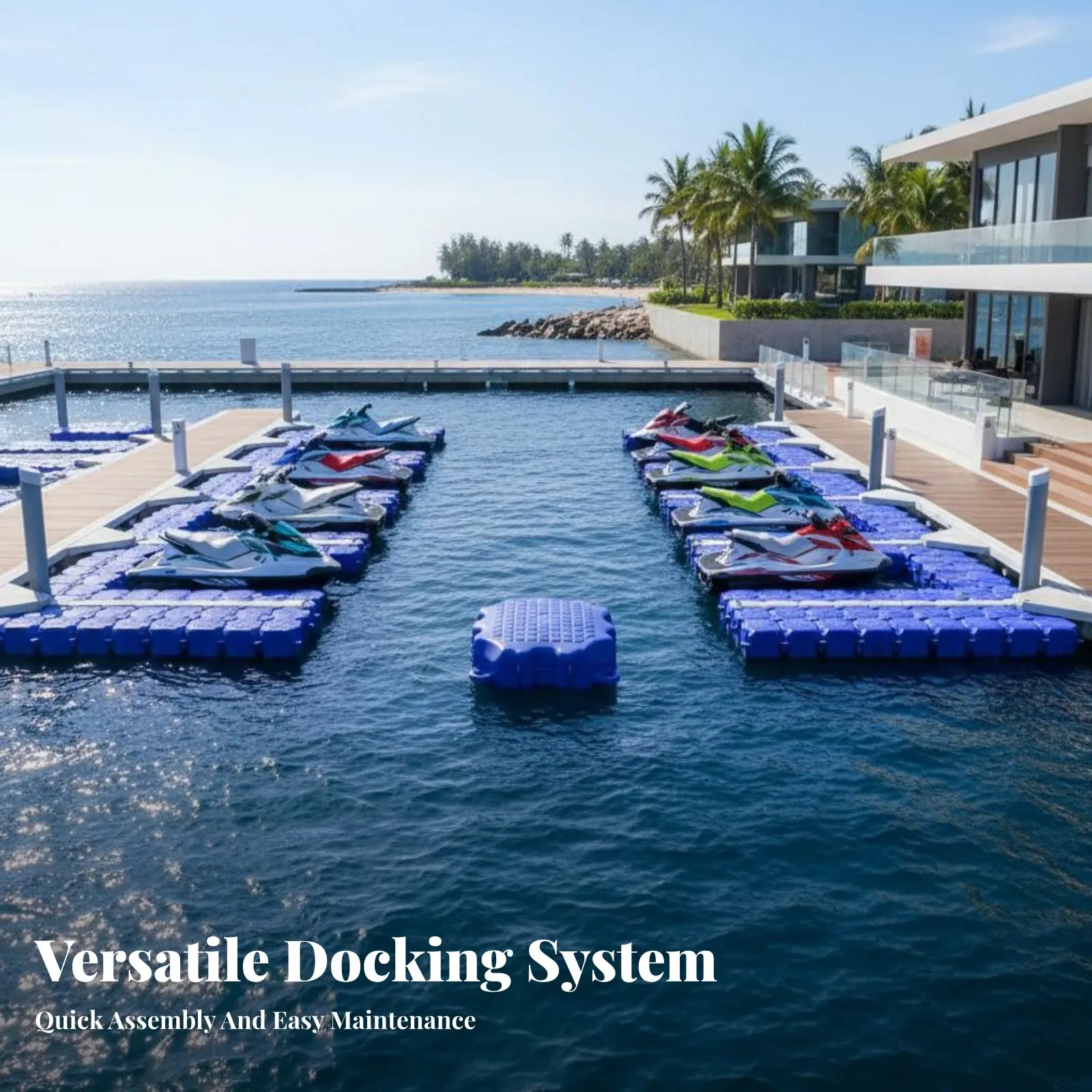 

Пластиковый понтонный блок с модульной конструкцией, плавучий куб для причала, понтонная секция для пешеходных дорожек, высокая плавучесть, для подъема водных скутеров