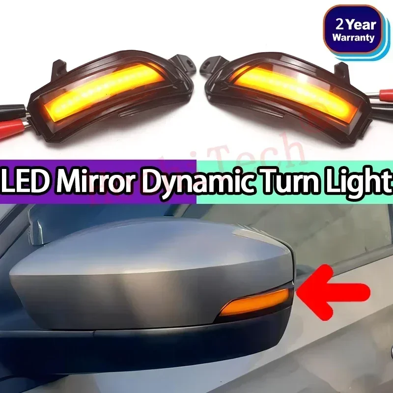 For Volkswagen VW Polo CK 2020 2021 2022 Russia Version Dynamic Turn Signal LED Rearview Mirror Indicator Blinker Repeater Light