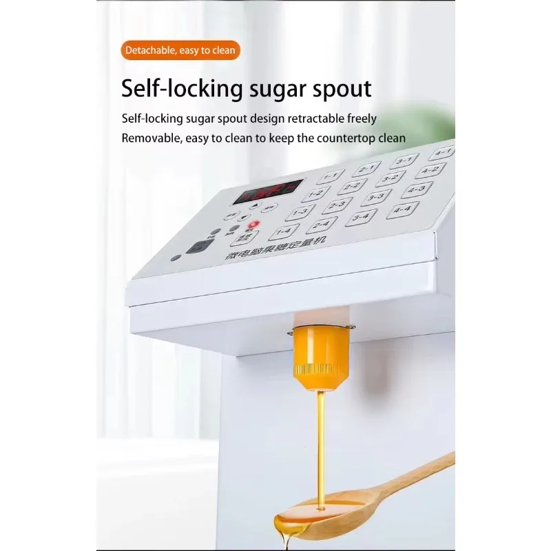 Commerciële 8L Fructose Dispenser Melk Thee Winkel Precisie Fructose Machine