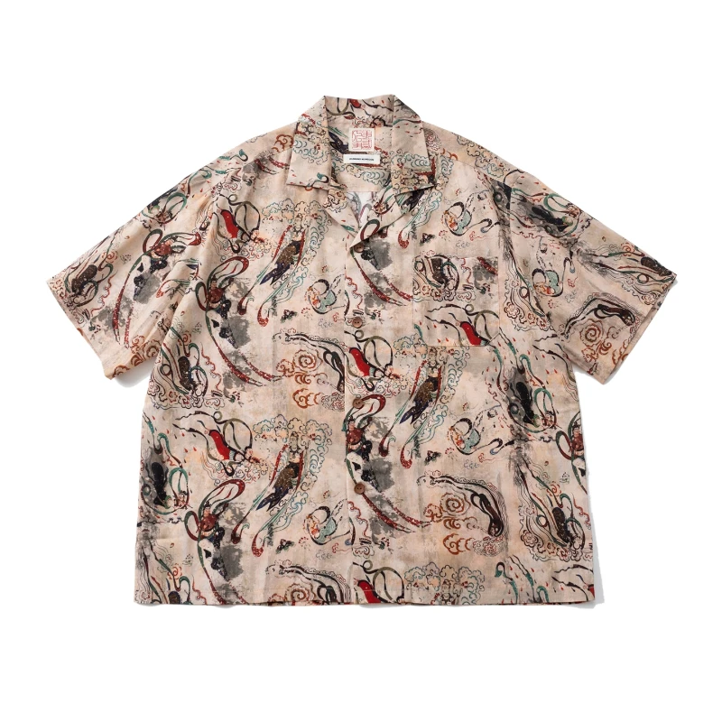 

High Street Loose-Fit Casual Short-Sleeve Shirt Men Women Fashion Comfortable Shirts Tops Men's Clothing