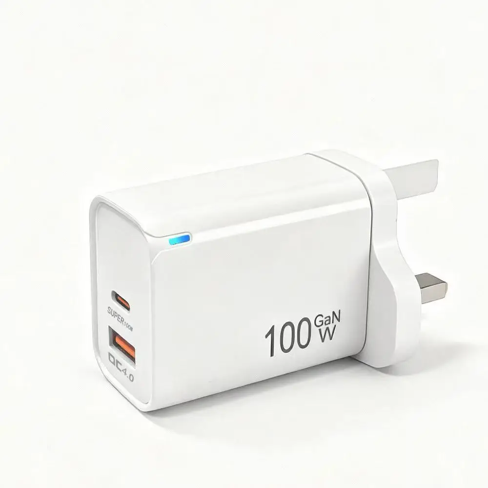 100W GaN USB-C +USBA Charger for