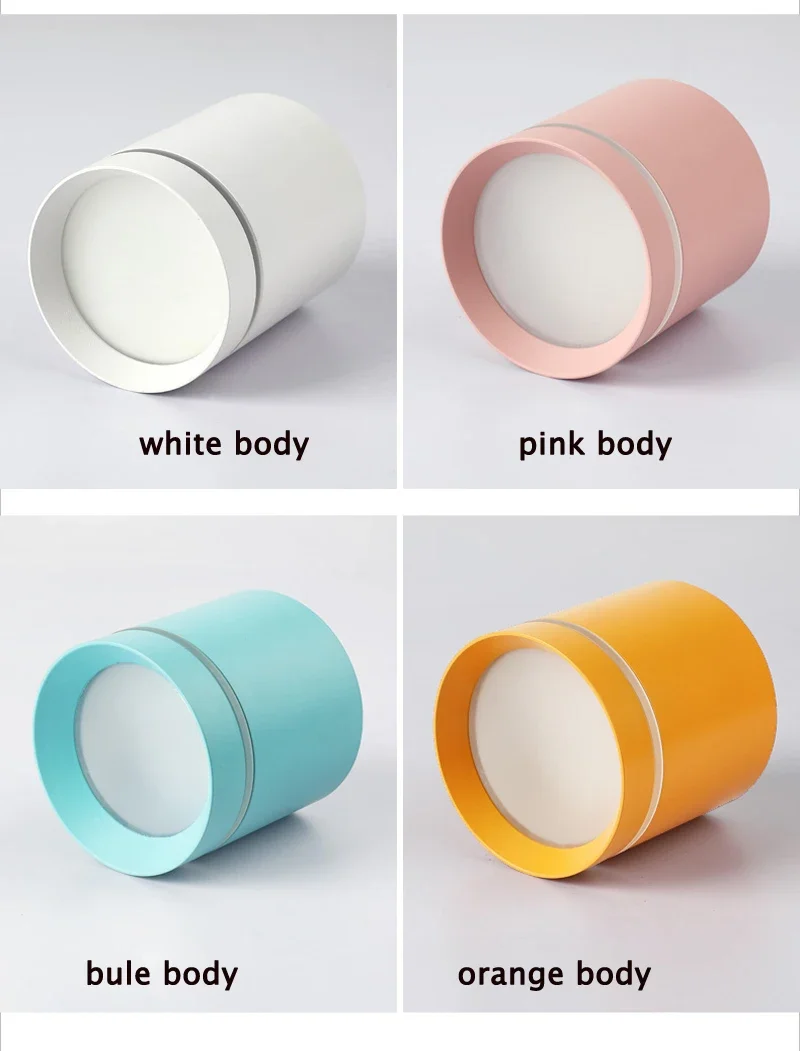 JOYINLED Surface Mounted Led Light 7W 9W 12W 15W Ceiling Lamp Colorful LED Downlight Cob Led Spot Light Ceiling Fixture Lighting