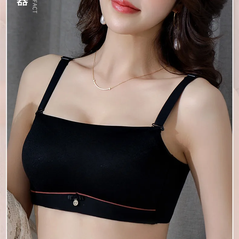 Size From 32/70A To 38/85A Lace Women Bra Push Up Tube Top