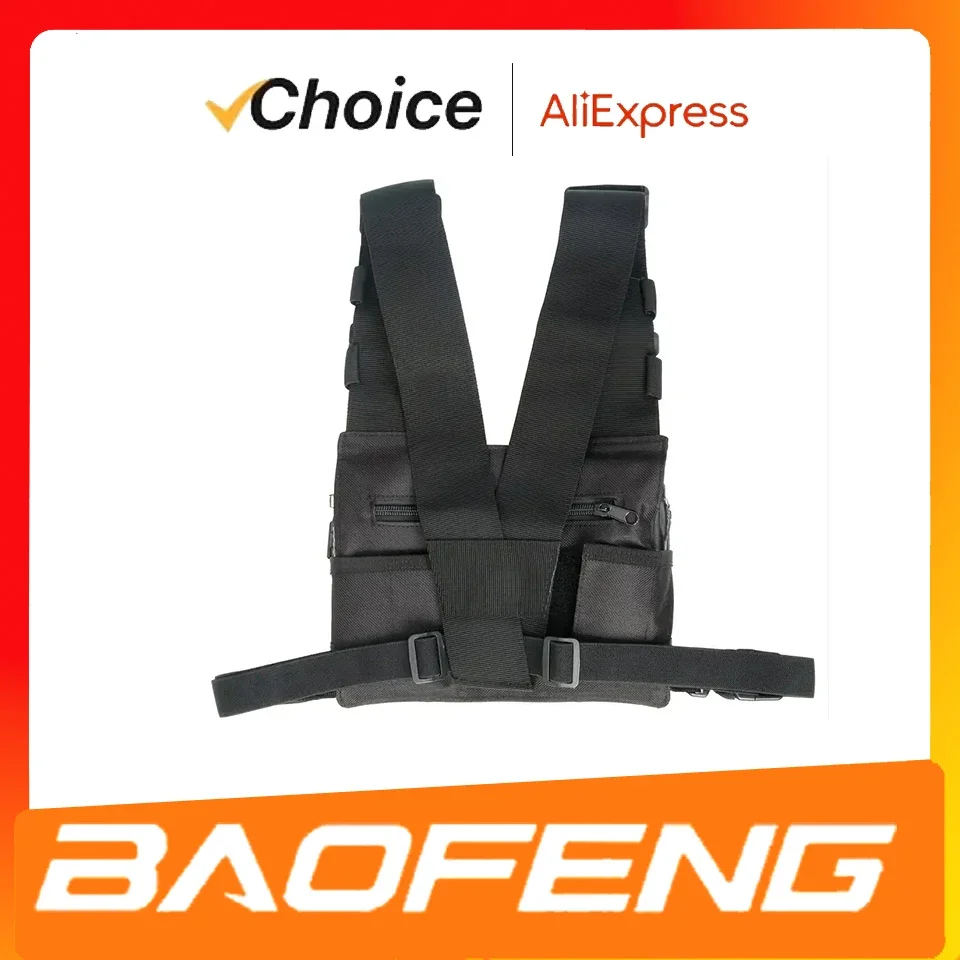 

Radio Harness Chest Front Pack Pouch Holster Vest Rig Carry Bag for Baofeng UV-5R UV-82 BF-888S TYT Motorola ICOM Walkie Talkie