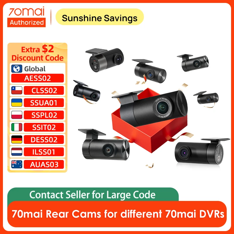 70mai Rear Cams for different models of 70mai Dash Cam - AliExpress 34