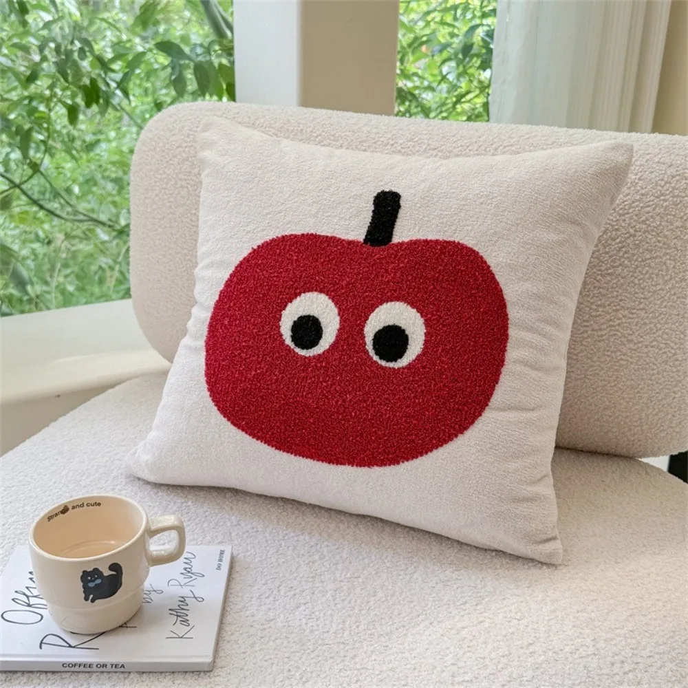 Creative Washable Cream Style Pillow Cover Square Comfortable Pillow Case Towel Embroidery Soft Pillow Shell Bedroom