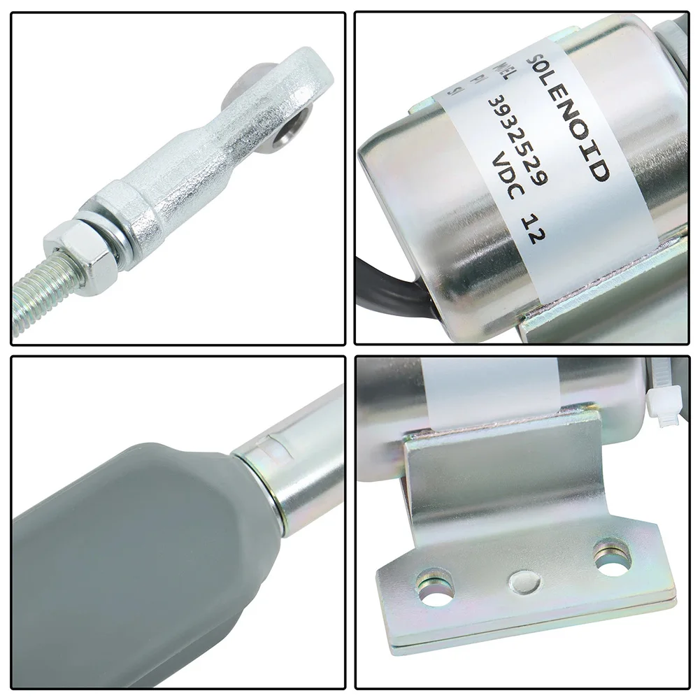 Fuel Shut Off Solenoid Valve 12 Volt Compatible with For Cummins Diesel Engine 4BT 6BT 5 9L Model 3932529 SA475612