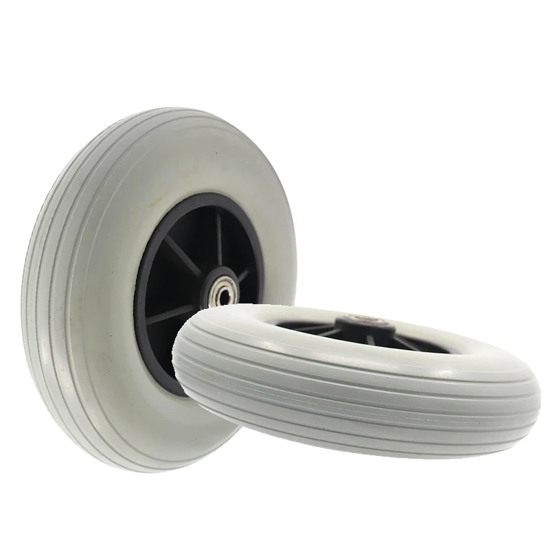 

NEW 200x50 PU Wheel 8 Inch Solid Wheel Tire for Wheelchair Universal Front Wheel 200*50 Wheel Accessories