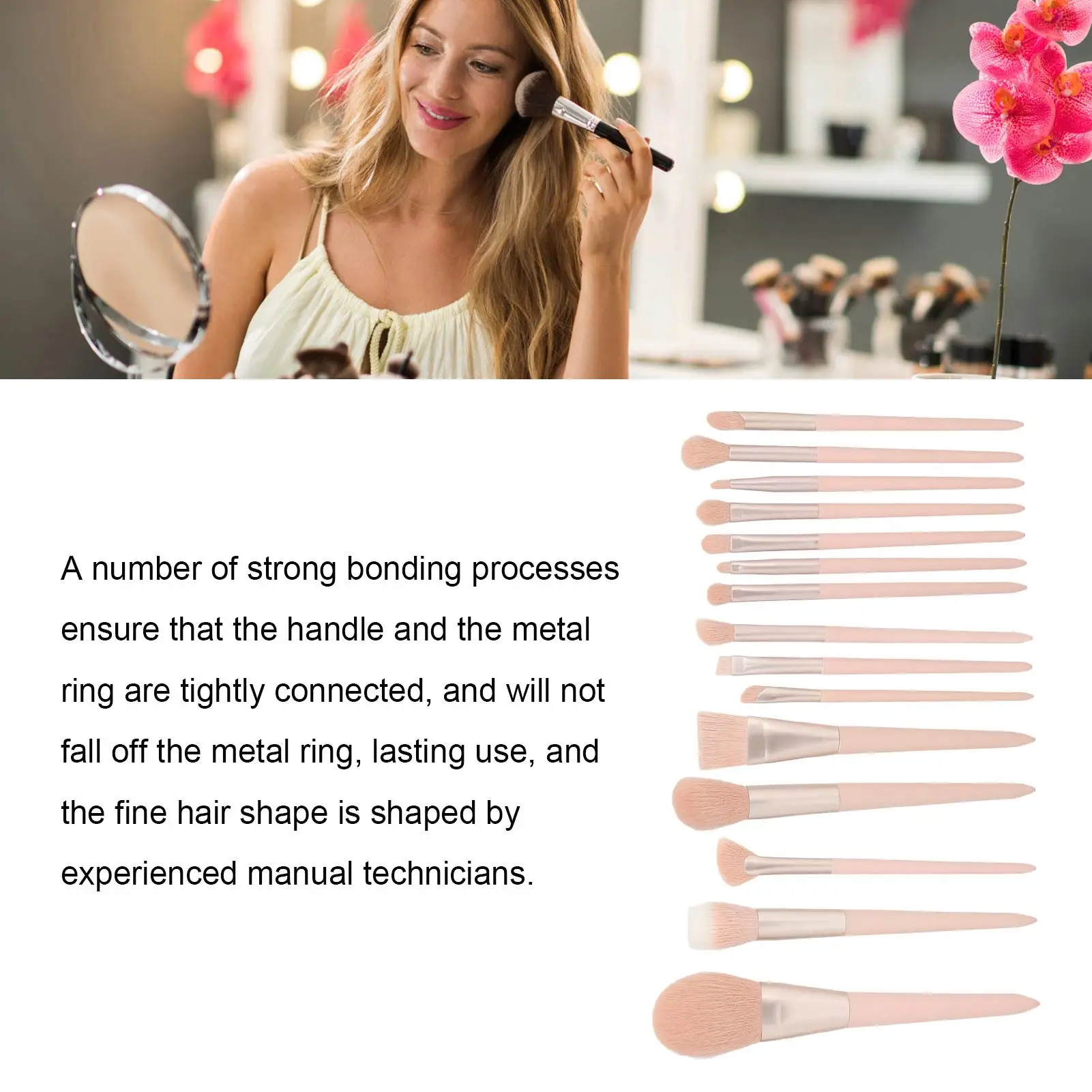 Fast Dry Synthetic Wood Handle Eyeshadow Brush Set, Processo de Colagem Alta, Ideal para Uso Doméstico e Corretivos, AliExpress