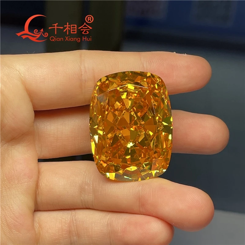30*40mm Rectangle Cushion Cut Cubic Zirconia CZ Stone Brilliant Crushed Ice Orange Garnet Red Yellow Lavender White Aqua Blue