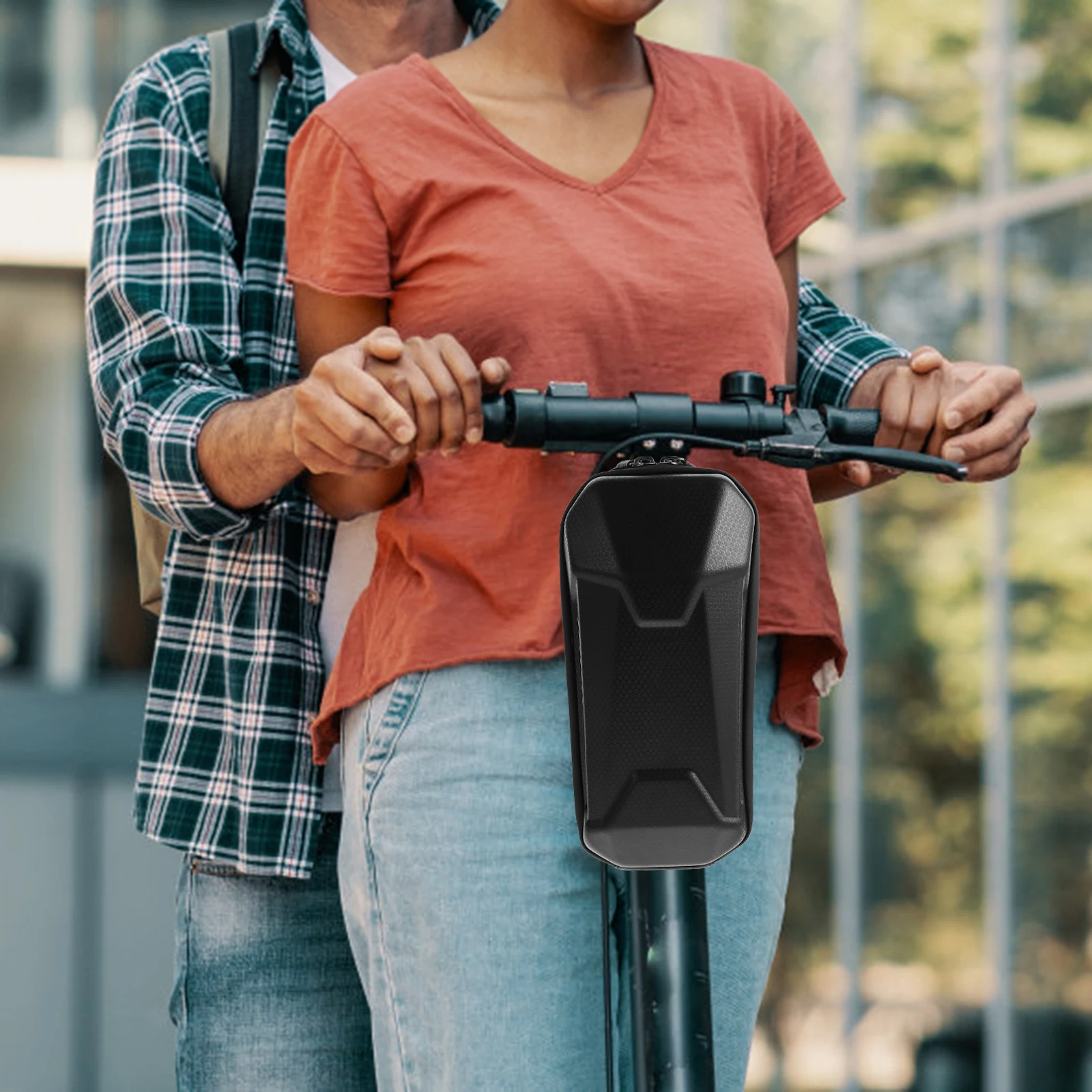 

Bike Handlebar Bag Large Capacity Front Storage Pouch for Phone Sunglasses Power Bank Adjustable Mounting Cycling for Mountain