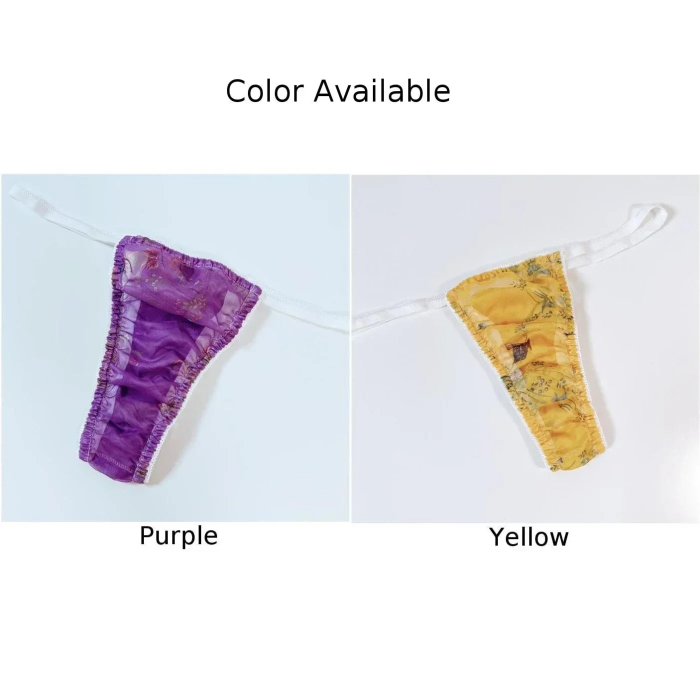 ผู้ชายผู้หญิงชีฟองเซ็กซี่ Thongs กระเป๋ากางเกงชุดชั้นในต่ําเอว G-String Micromini เร้าอารมณ์ Langerie Underpants