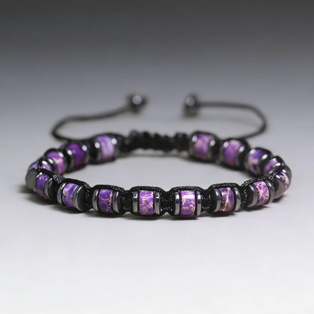 Natural Stone Braided Adjustable Beaded Bracelet for Men Women Fashion Handwoven Healing Energy Jewelry Wholesale Gemstone Gift
