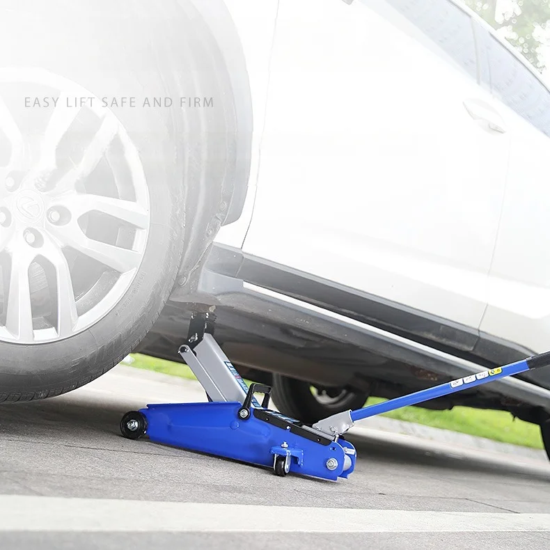 

Гидравлический напольный домкрат на тележке, 2-тонный портативный сверхмощный автомобильный подъемник с чехлом для переноски, стальная ручка, инструменты для ремонта профиля шин